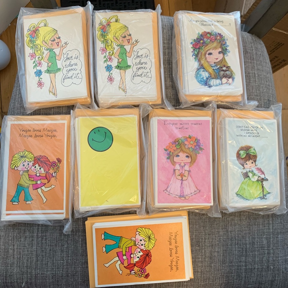 Vintage Sweet Notes Greeting Cards lot